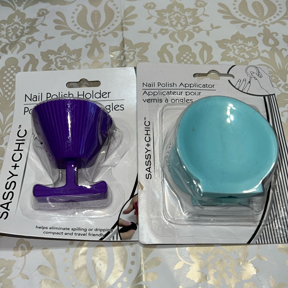 COPY - New Sassy+ Chic Nail Polish Applicator & Holder Stocking Stuffer Gift Se…